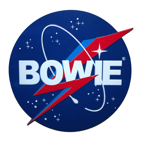 David Bowie NASA Kylskåpsmagnet One Size Blå/Vit/Röd Blue/White/Red One Size