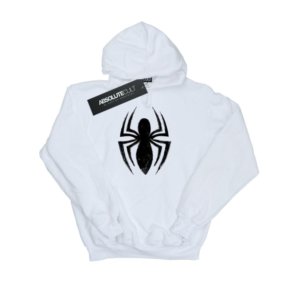 Spider-Man Herr Ultimate Spider Logo Hoodie M Vit White M