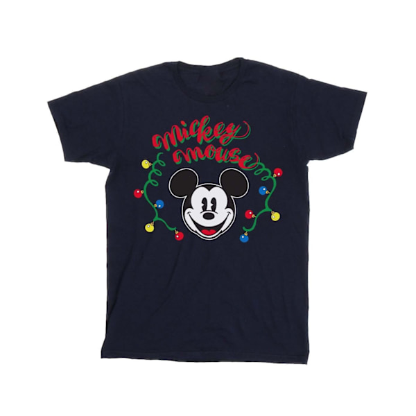 Disney Dam/Damer Mickey Mouse Julgransljus Bomull Navy Blue 3XL