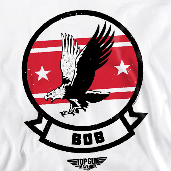 Top Gun Unisex Vuxen Bob Logotyp Sweatshirt XXL Vit White XXL