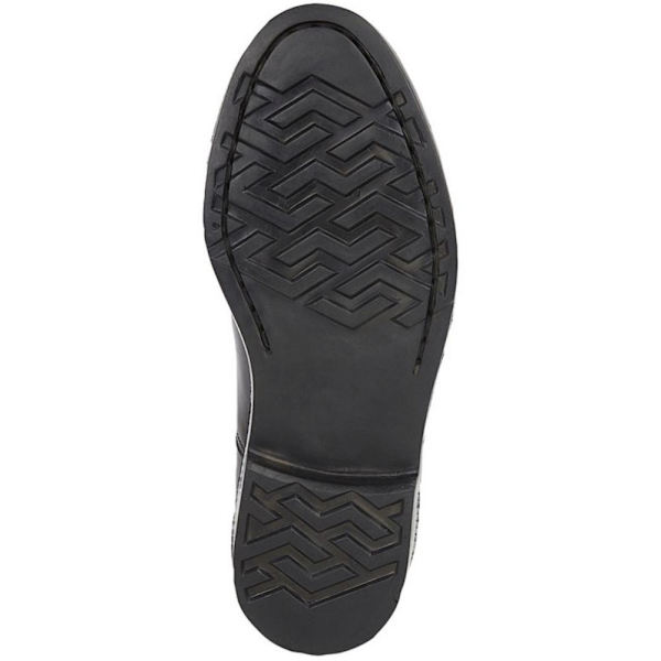 Grafters Herr Läder Capped Oxford Laced Cadet Sko 9 UK Svart Black 9 UK