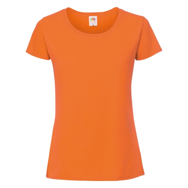 Fruit Of The Loom Dam T-shirt i Ringspun Premium, Storlek 2XL Orange 2XL UK