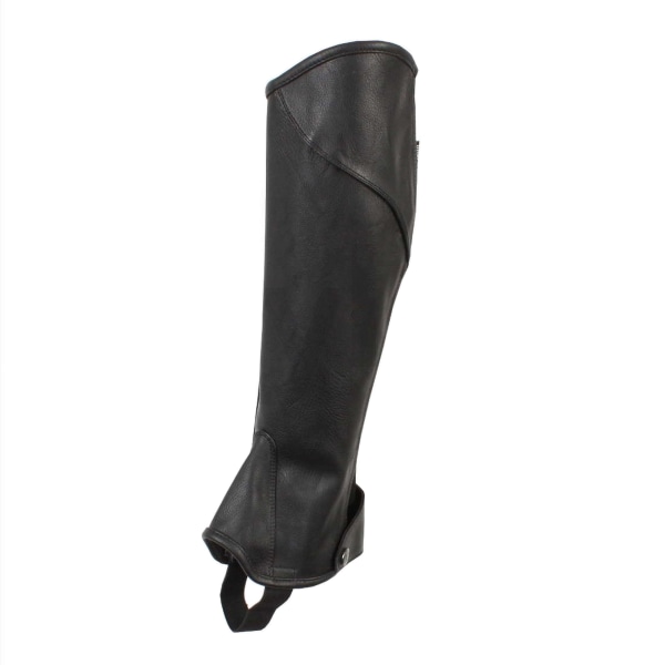 Dublin Unisex Vuxna Fit Half Chaps Vuxna Medium Svart/Patent Black/Patent Piping Adults Medium