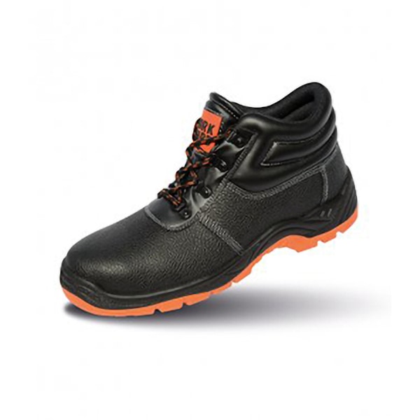 Result Work-Guard Defence SBP Vattentäta Säkerhetskängor i Läder för Herrar Black/Orange 7