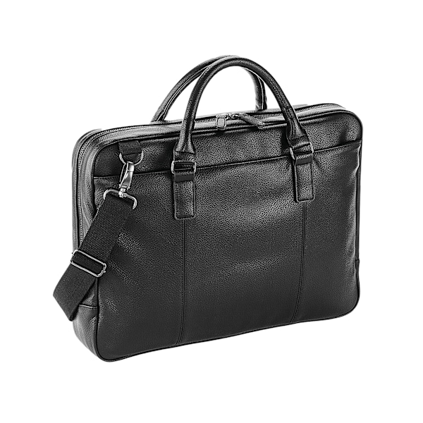 Quadra Nuhide Slimline Laptopväska One Size Svart Black One Size