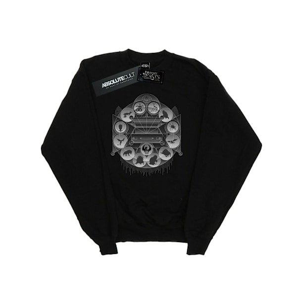 Fantastiska vidunder Girls MACUSA Beasts Sweatshirt 7-8 år Svart Black 7-8 Years