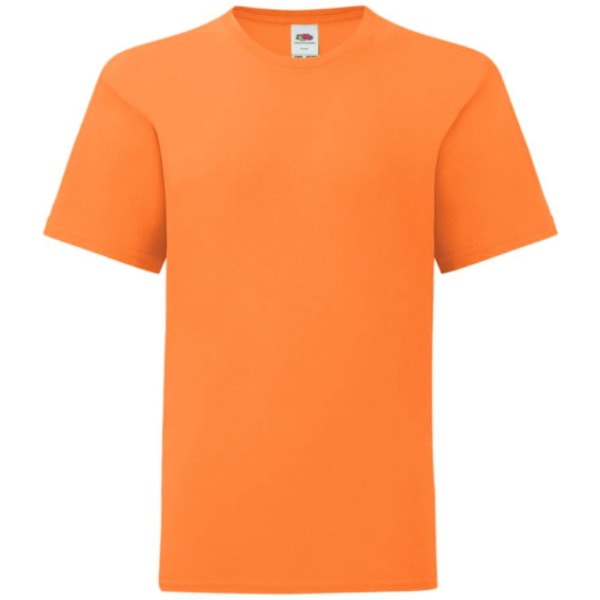 Fruit Of The Loom Barn/Barnkläder Ikonisk T-shirt 12-13 år Ora Orange 12-13 Years