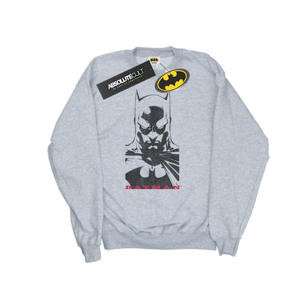 DC Comics Boys Batman Solid Stare Sweatshirt 7-8 år Sports G Sports Grey 7-8 Years