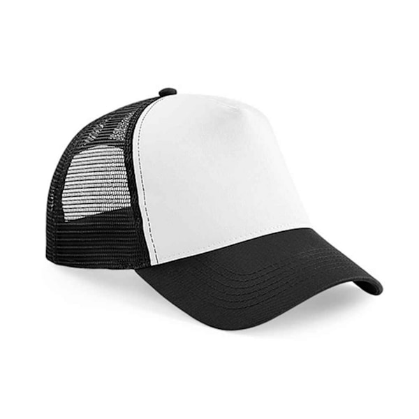 Beechfield Unisex Vuxen Snapback Trucker Cap En Storlek Svart/Vit Black/White One Size