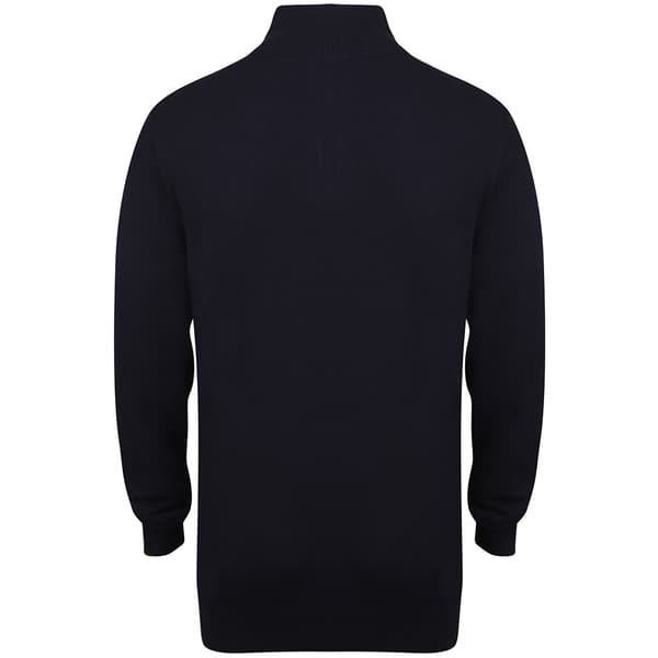 Henbury Herr 1/4 Dragkedja Långärmad Tröja M Marinblå Navy M