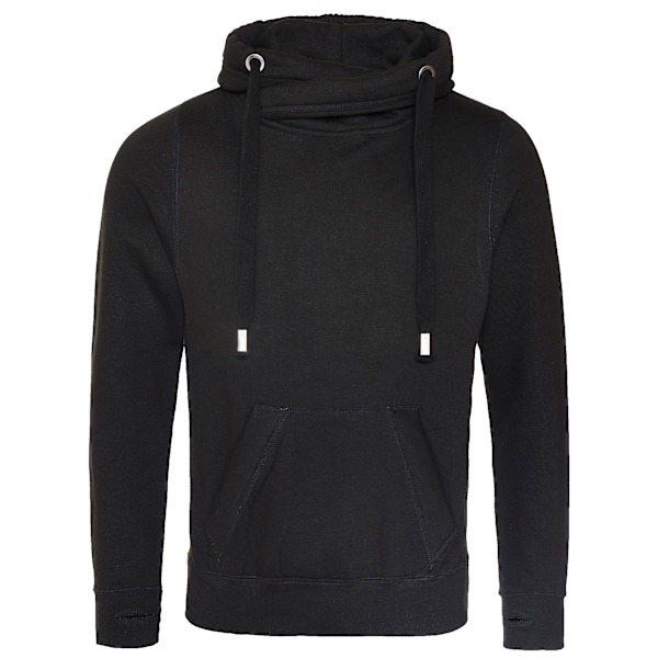 AWDis Hoods Herr Cross Neck Hoodie L Jet Black Jet Black L