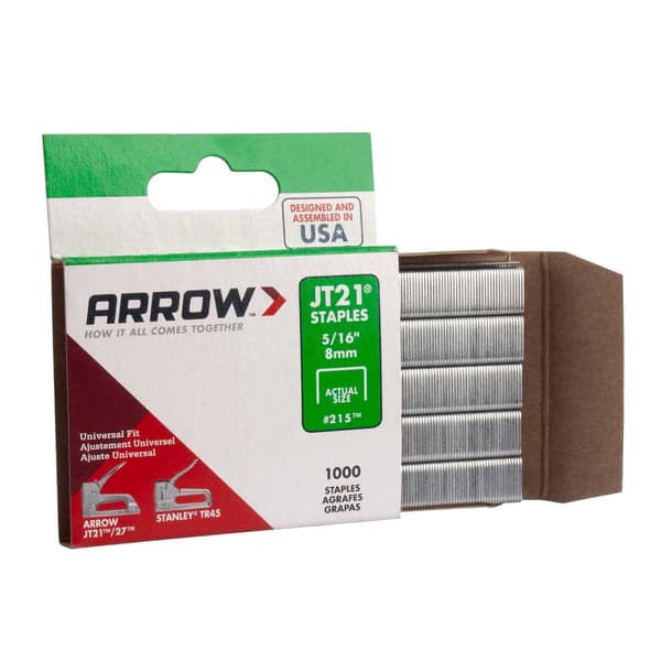 Arrow Lättviktsklamrar (1000-pack) 10 mm Silver Silver 10mm
