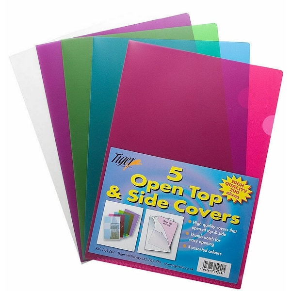 Tiger Stationery A4 Dokumentportfölj (5-pack) En Storlek Flerfärgad Multicoloured One Size