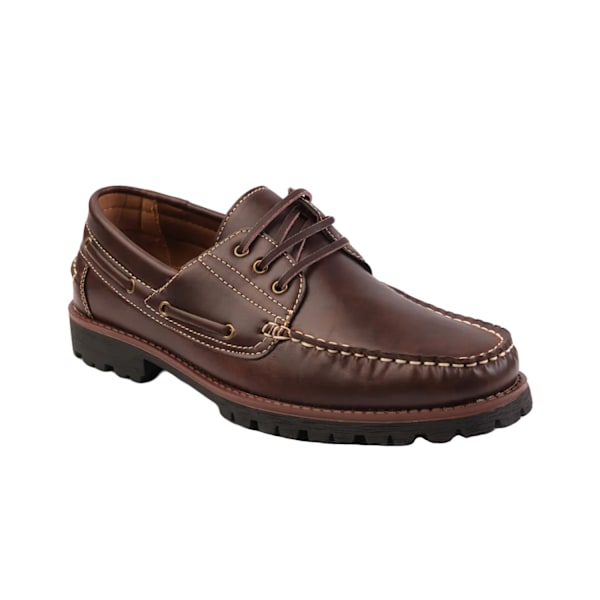 Where's That From Isaac Chunky Båtskor för Män 9 UK Brun Brown 9 UK
