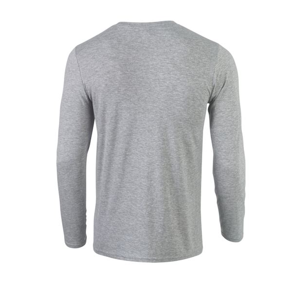 Gildan Unisex Adult Softstyle Polycotton Long-Sleeved T-Shirt M Sports Grey M