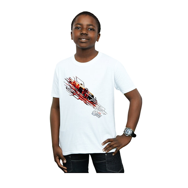 Marvel Boys Avengers Iron Man Shooting Burst T-shirt 5-6 år White 5-6 Years