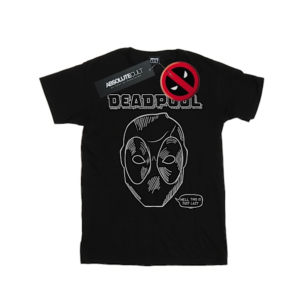 Marvel Deadpool T-shirt för män - This Is Just Lazy - 4XL - Svart Black 4XL