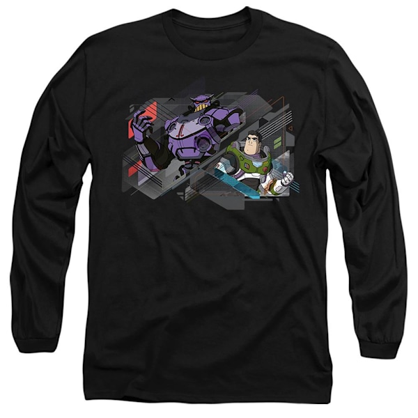 Lightyear Unisex Vuxen Buzz Lightyear & Kejsar Zurg T-Shirt M Black M
