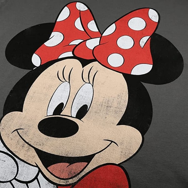 Disney Dam/Dam Minnie Mouse Smile T-Shirt XL Grafit/Röd Graphite/Red/Black XL