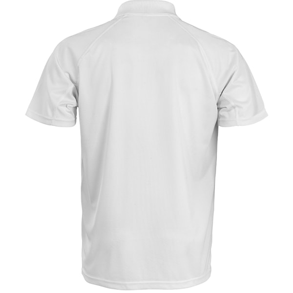 Spiro Unisex Vuxen Impact Performance Aircool Poloshirt XS Vit White XS