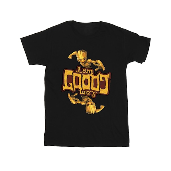 Marvel Herr Guardians Of The Galaxy Groot Inverted Grain T-Shir Black L