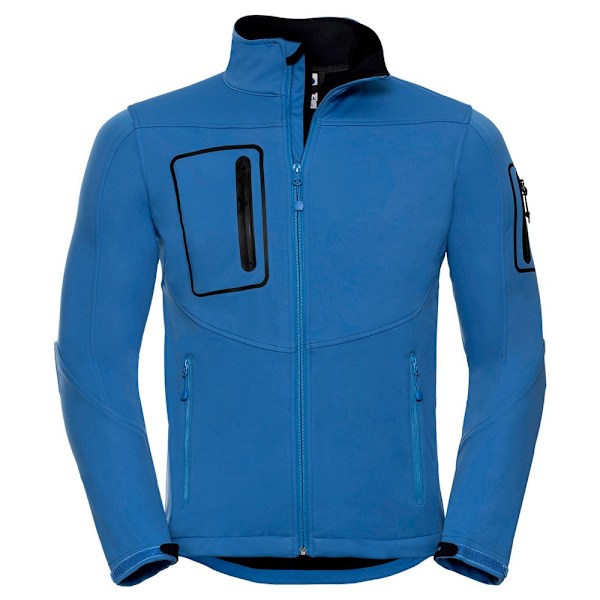 Russell Herr Sports Soft Shell Jacka XS Azure Blue Azure Blue XS