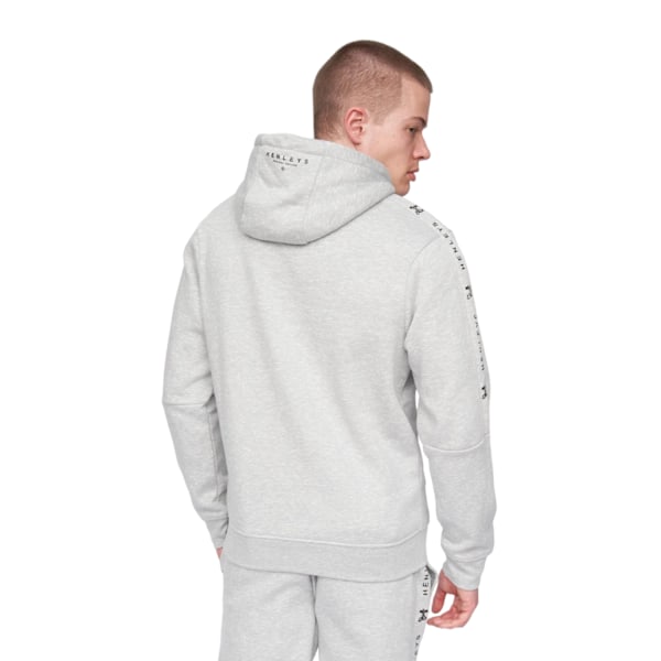 Henleys Herr Tapehen Hoodie L Grå Melange Grey Marl L