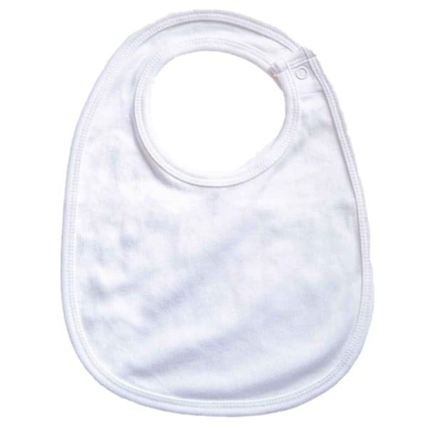 Babybugz Baby Organic Single Layer Haklapp En Storlek Vit White One Size