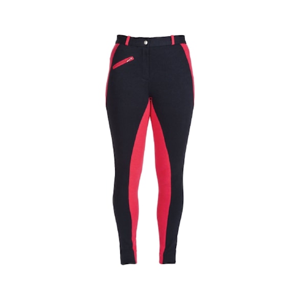 HyPERFORMANCE Sienna Dam Jodhpurs 24 Tum Marinblå/Hallon Navy/Raspberry 24 Inch