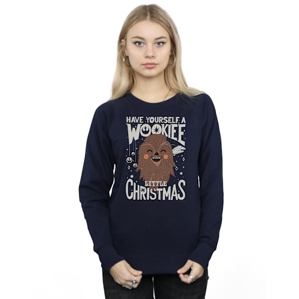 Star Wars Dam/Damer Wookiee Liten Jultröja L N Navy Blue L