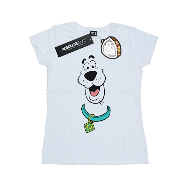 Scooby Doo Dam/Kvinnor Stor Ansikte Bomull T-Shirt XXL Vit White XXL