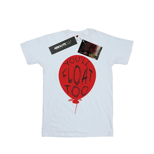 It Dam/Damer Pennywise You´ll Float Too Bomull Boyfriend T- White XL