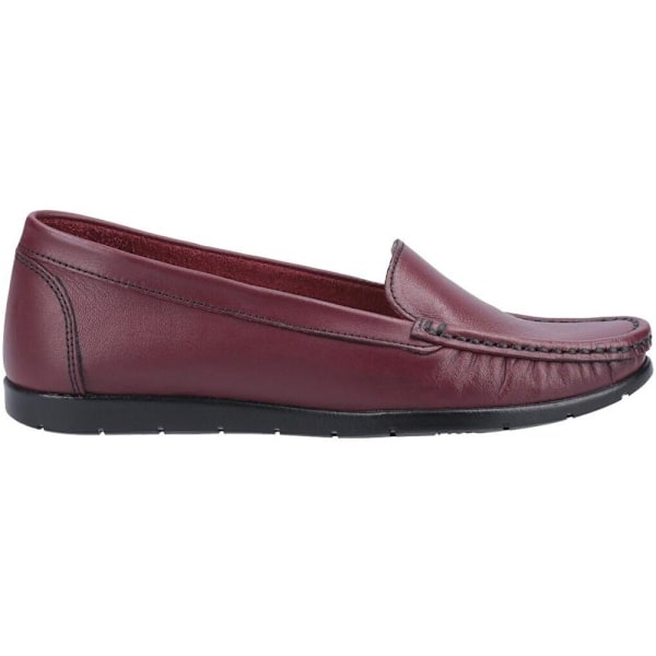 Fleet & Foster Dam/Dam Tiggy Läder Loafers 3 UK Vin Wine 3 UK