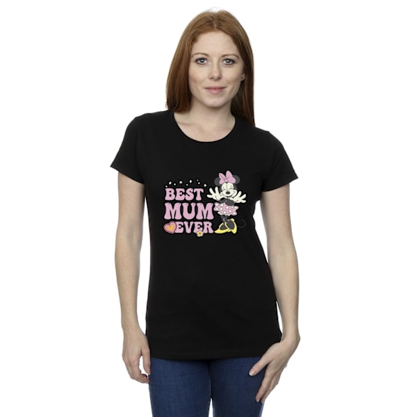 Disney Womens/Ladies Best Mum Ever Bomull T-shirt L Svart Black L