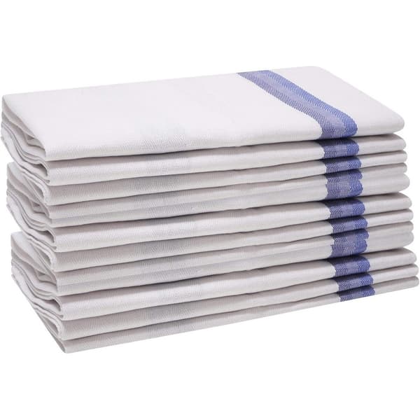 K Collection Randig Diskhandduk Set (12-pack) One Size Blå Blue One Size