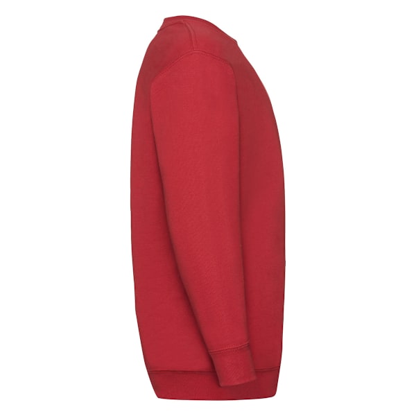 Fruit Of The Loom Barnkläder Unisex Set In Sleeve Sweatshirt 14- Red 14-15