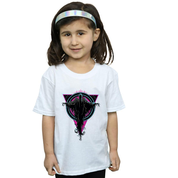 Harry Potter Girls Neon Dementors Bomull T-shirt 5-6 år Vit White 5-6 Years