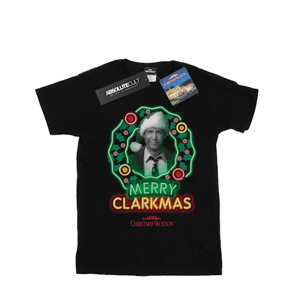 National Lampoon's Christmas Vacation Boys Greyscale Clarkmas T Black 12-13 Years