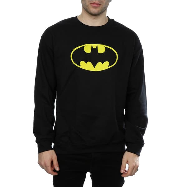 DC Comics Herr Batman Logotyp Tröja S Svart Black S