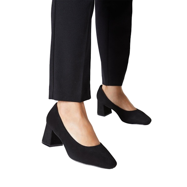 Dorothy Perkins Dam/Dam Elise Extra Wide Court Shoes 6 UK Natural Black 6 UK