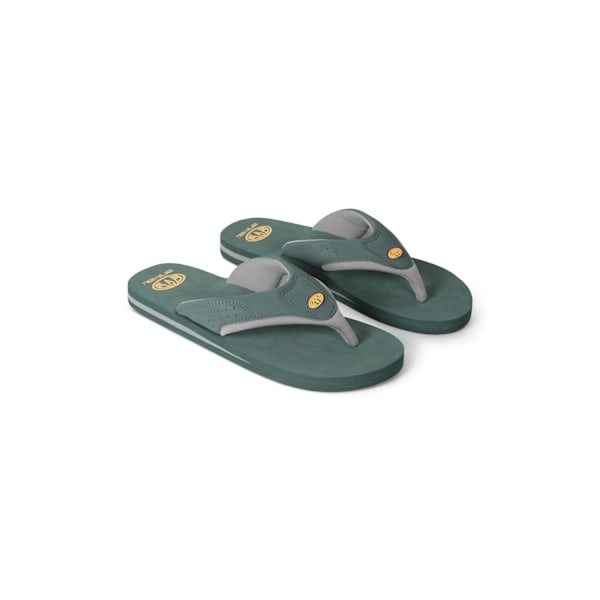 Animal Mens Jekyl Recycled Flip Flops 10 UK Green Green 10 UK