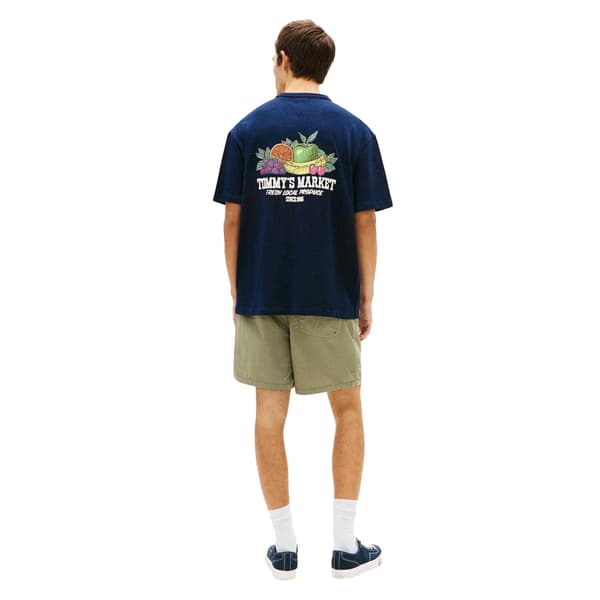 Tommy Jeans Herr Fruit Regular T-Shirt L Mörkblå Dark Navy L