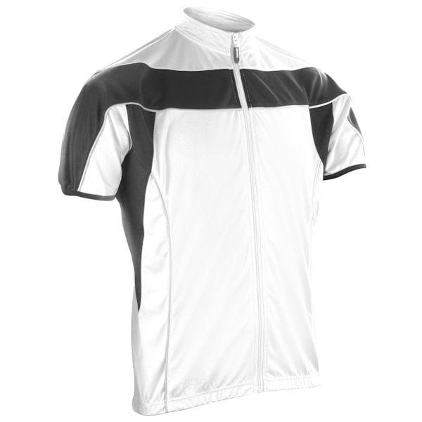 Spiro herrcykelkläder / Cykel 1/4 dragkedja Cool-Dry Performance Flee White / Black M