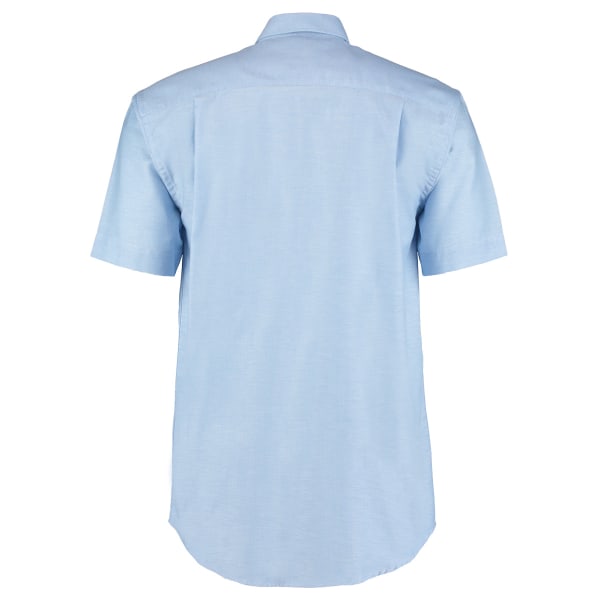 Kustom Kit Herr Workwear Oxford kortärmad skjorta 13,5 tum Lig Light Blue 13.5inch