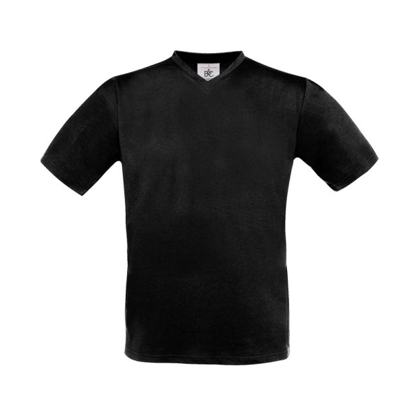 B&C Herr Exakt V-ringad T-shirt M Svart Black M