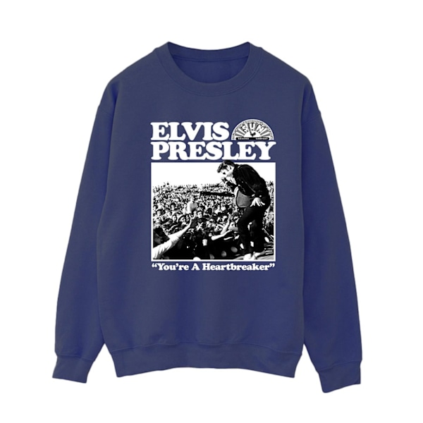Elvis Dam/Kvinnor En Heartbreaker Sweatshirt L Marinblå Navy Blue L