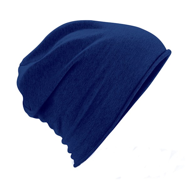 Beechfield Unisex enfärgad Jersey Beanie Hat One Size Marinblå Navy One Size