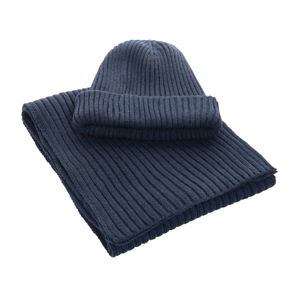 XD Collection Impact Aware Polylana Dubbelstickad Mössa One Size Navy One Size