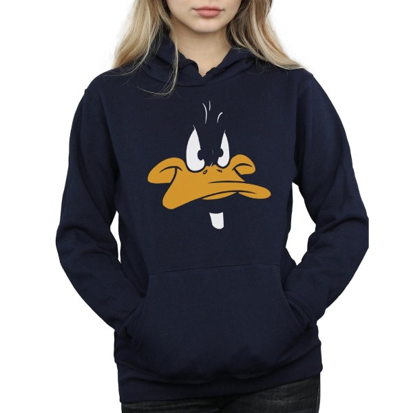 Looney Tunes Dam/Dam Daffy Duck Hoodie Big Face L Marinblå Bl Navy Blue L