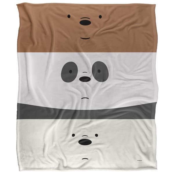 We Bare Bears Silky Stack Supersoft Filt En Storlek Flerfärgad Multicoloured One Size